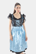 Midnight Black Dirndl Serene Blue Seduction