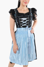 Midnight Black Dirndl Serene Blue Seduction