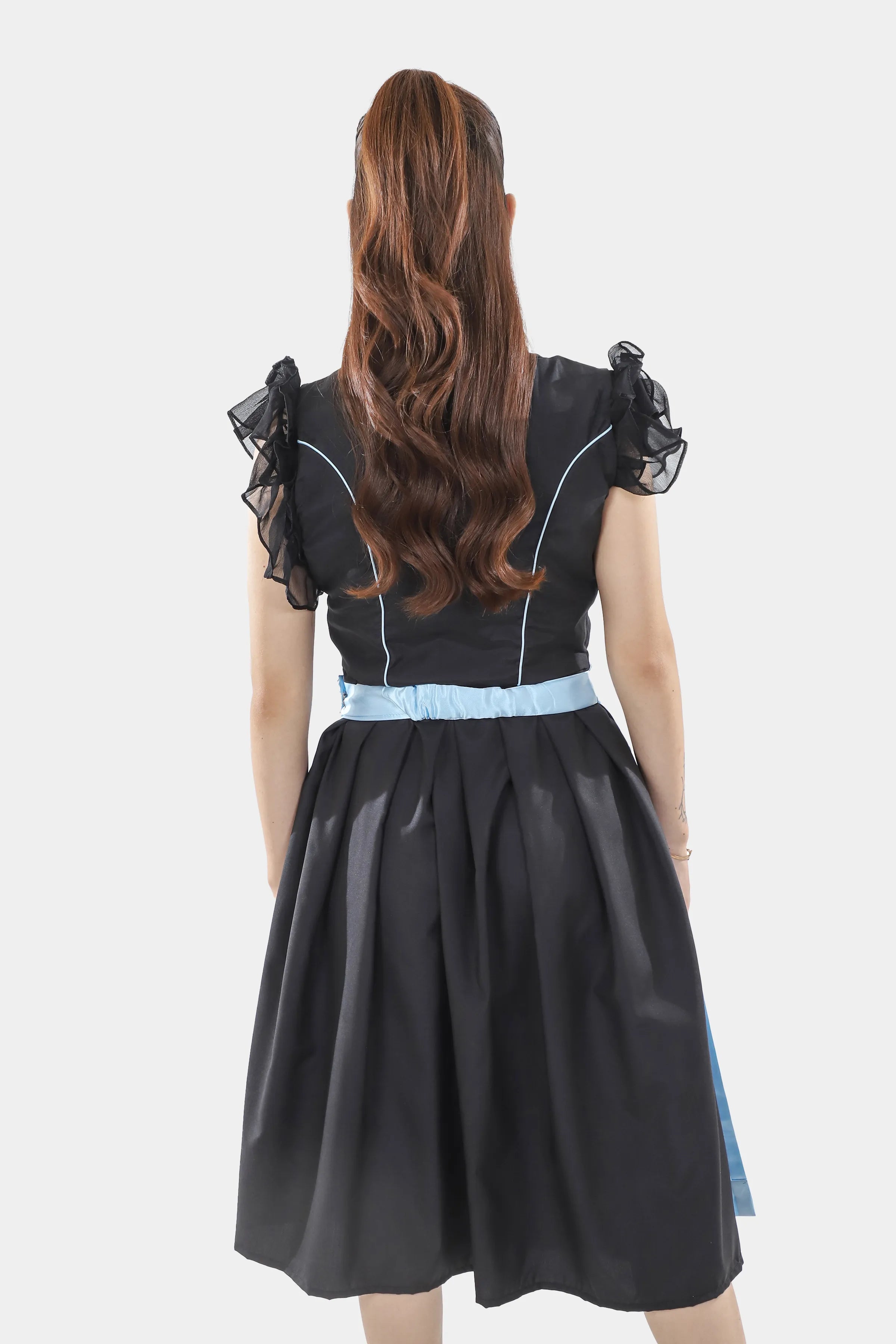 Midnight Black Dirndl Serene Blue Seduction