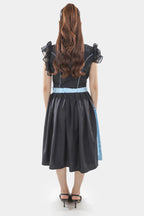 Midnight Black Dirndl Serene Blue Seduction