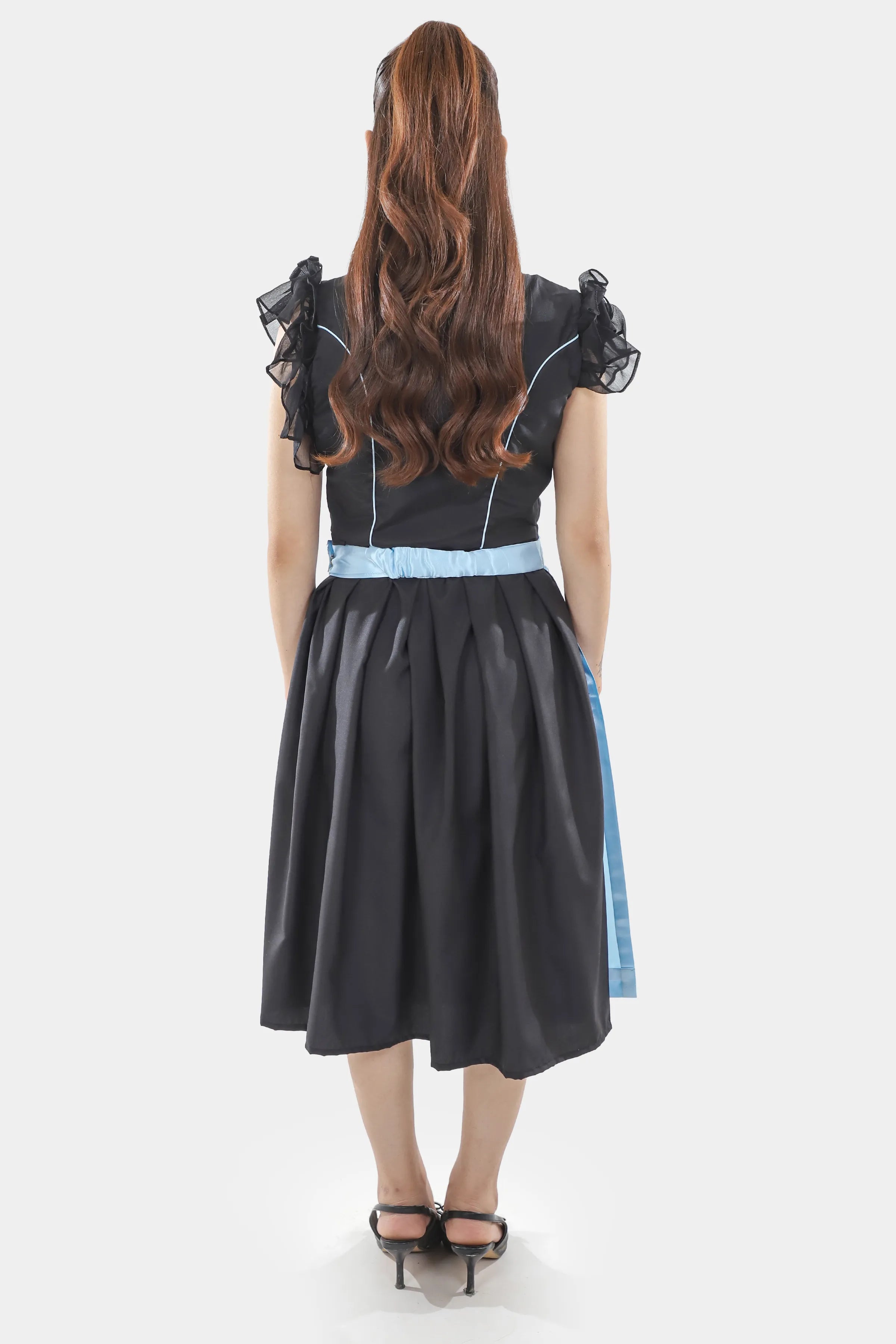 Midnight Black Dirndl Serene Blue Seduction