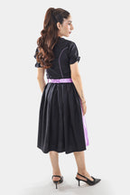 Midnight Black Dirndl Lavender Dusk