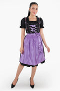 Midnight Black Dirndl Lavender Dusk