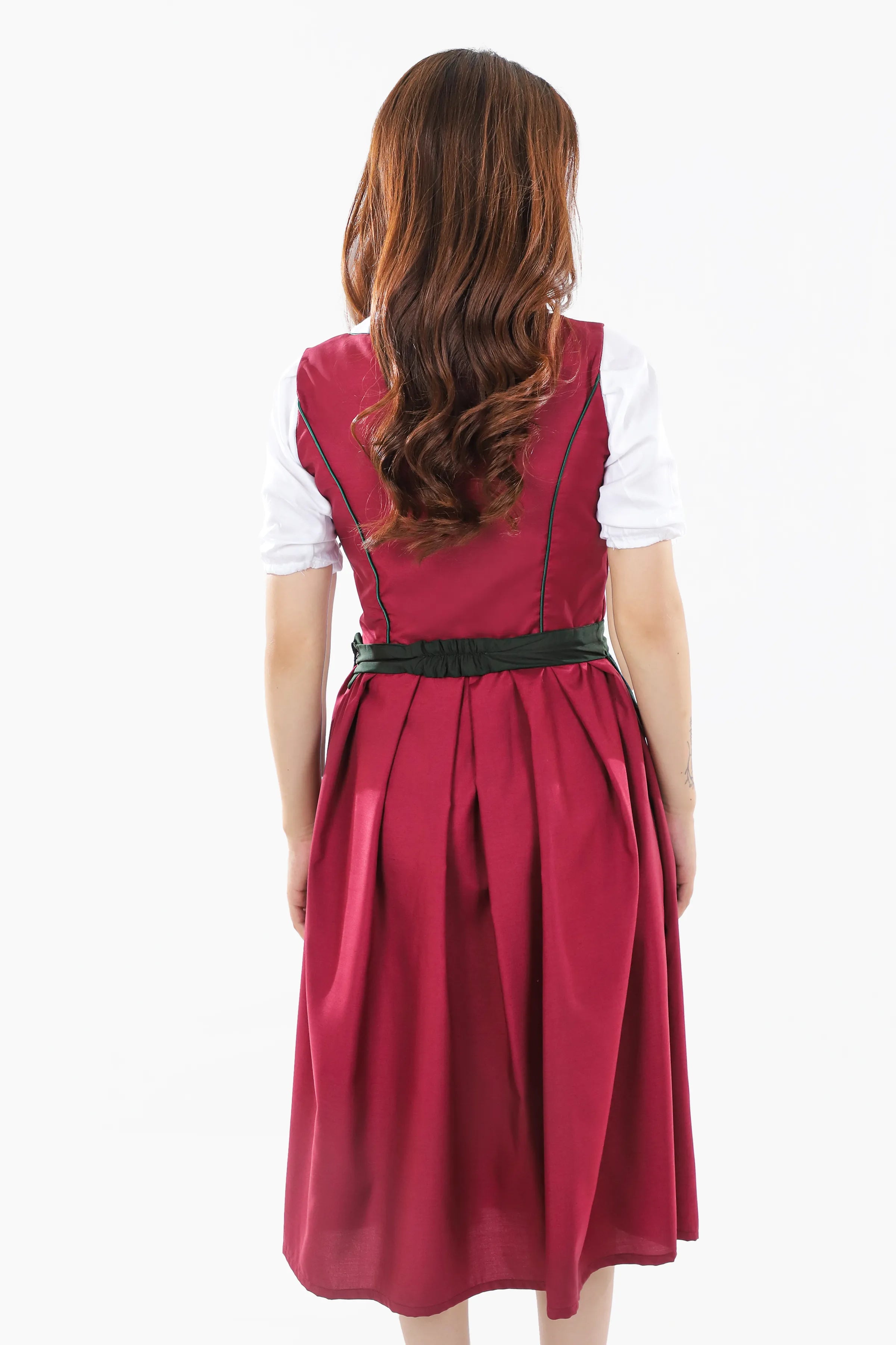 Enchanted Bavarian Dirndl Dress Wild Berry Bloom