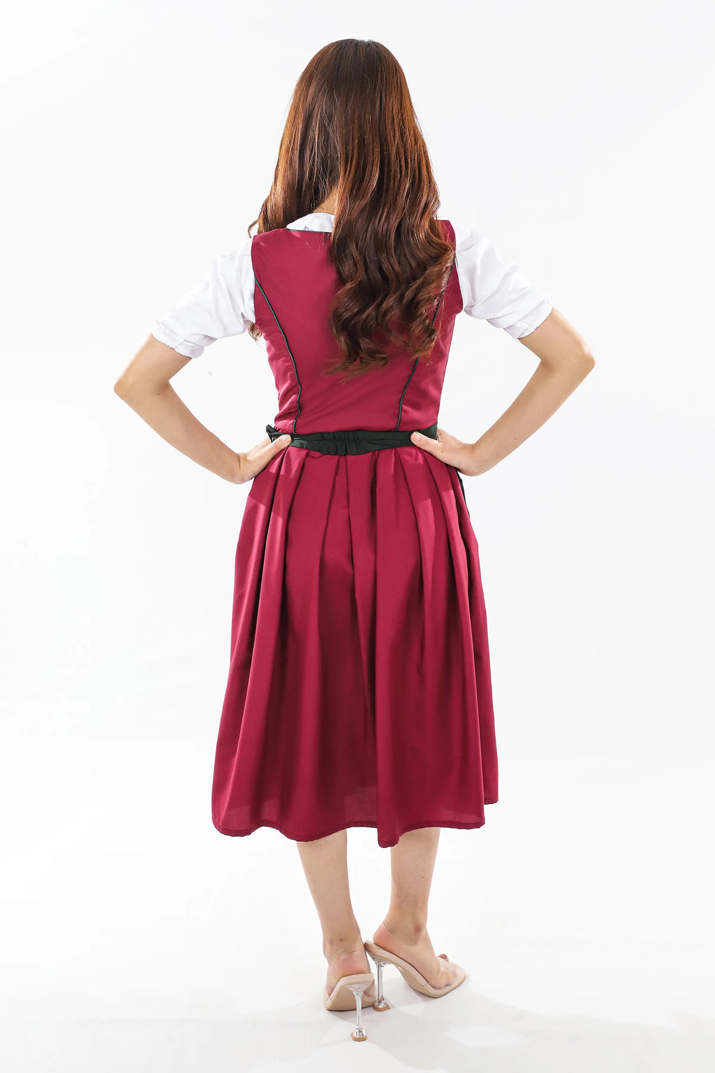 Enchanted Bavarian Dirndl Dress Wild Berry Bloom