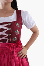 Vintage Bavarian Attire Berry Plum Pink Allure