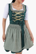 Luxury Meadow Green Mini Dirndl