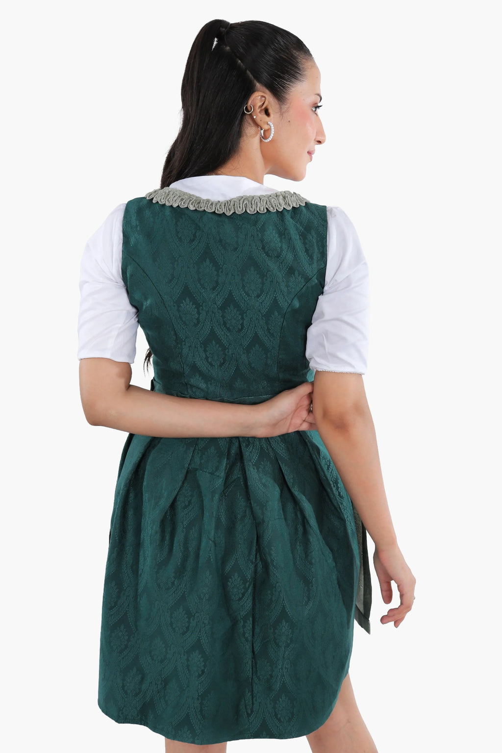 Luxury Meadow Green Mini Dirndl