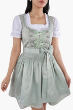 Mini Dirndl Dress Luxury Mint Green Elegance
