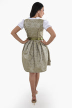 Enchanted Forest Green German Mini Dirndl Dress