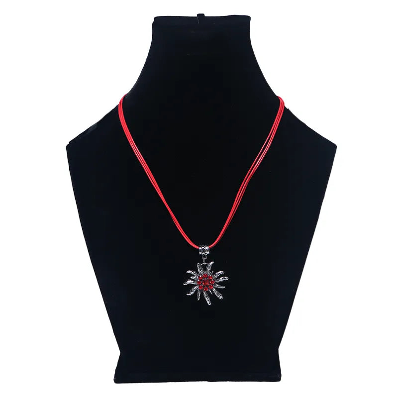 Oktoberfest Rose Set - Bavarian Floral Jewelry