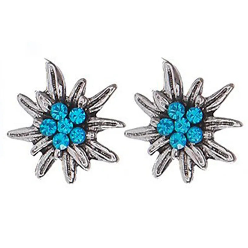 Edelweiss Blue Heart - Bavarian Heritage Jewelry