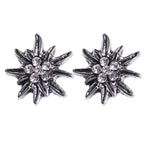 Alpine Heart Sparkle - Silver Bavarian Jewelry Set