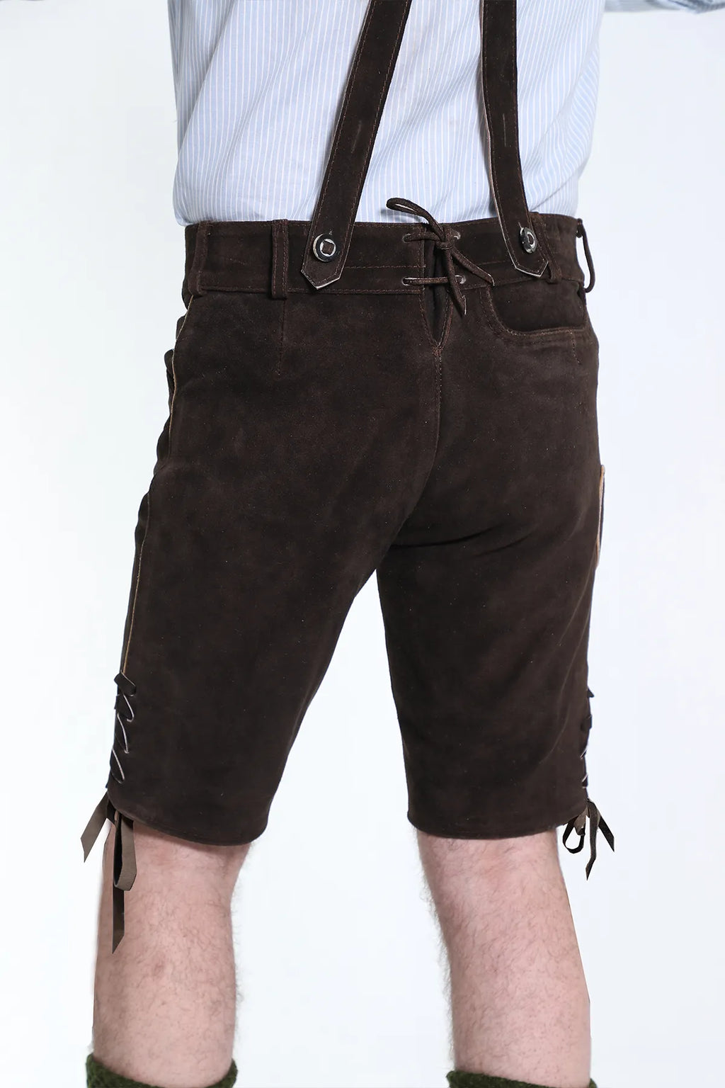 Bavarian Herren Lederhosen Dark brown