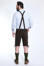 Bavarian Herren Lederhosen Dark brown