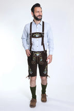 Authentic Lederhosen for Men with matching Suspenders
