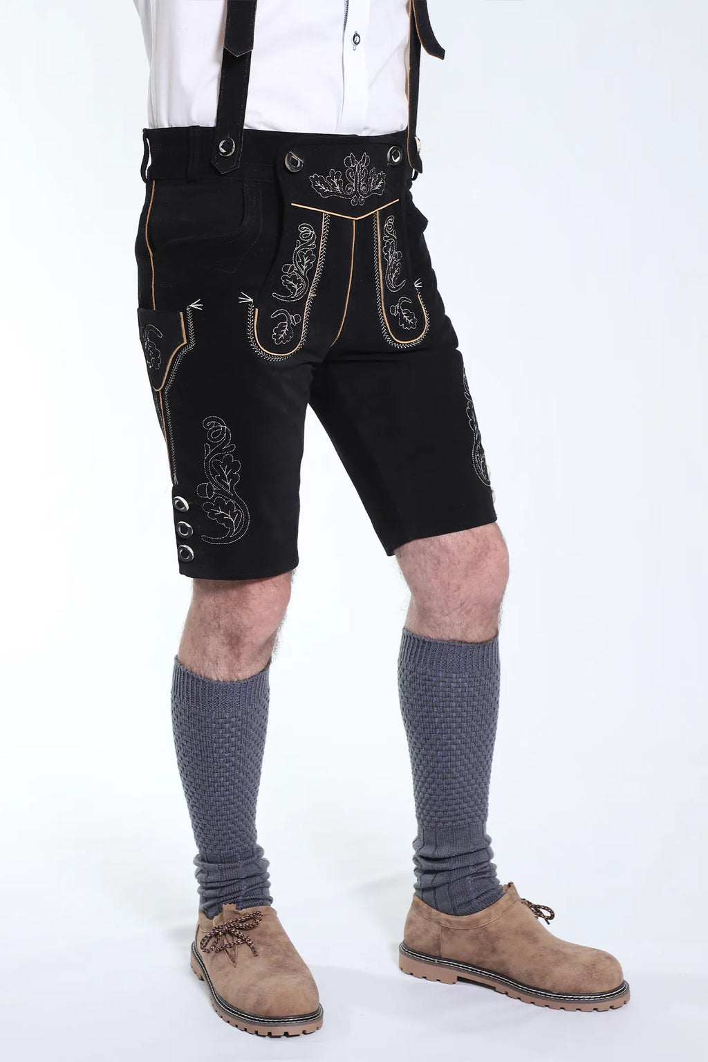 Trachtenhose Wldleder lang Braun Herren Gr.56 Trachtenhose Wldleder lang Braun Herren Gr.56