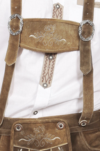 Short Plattler Lederhosen Staggering Brown