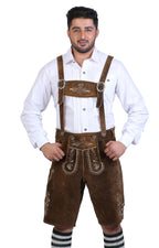 Short Plattler Lederhosen Staggering Brown