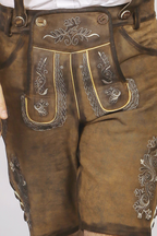 Trachten Short Lederhosen Dark Brown