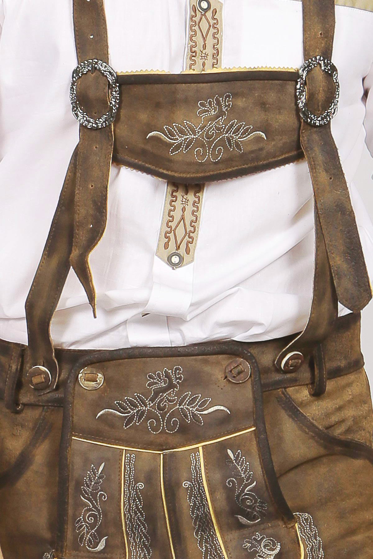 Trachten Short Lederhosen Dark Brown