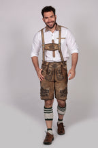 Trachten Short Lederhosen Shaded Wild Brown