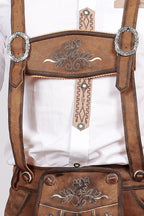 Trachten Short Lederhosen Dark Wild Brown