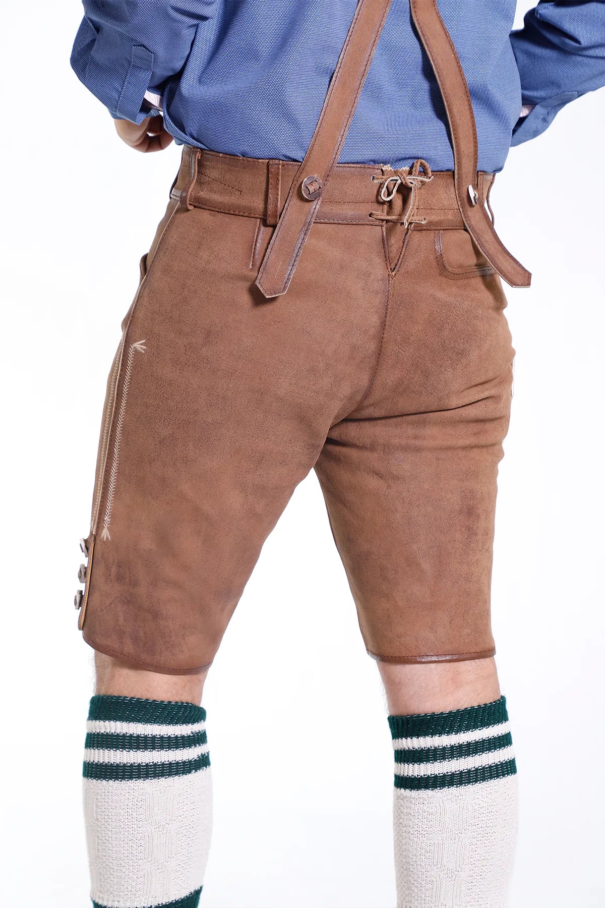 Trachten Men’s Lederhosen Coal Brown