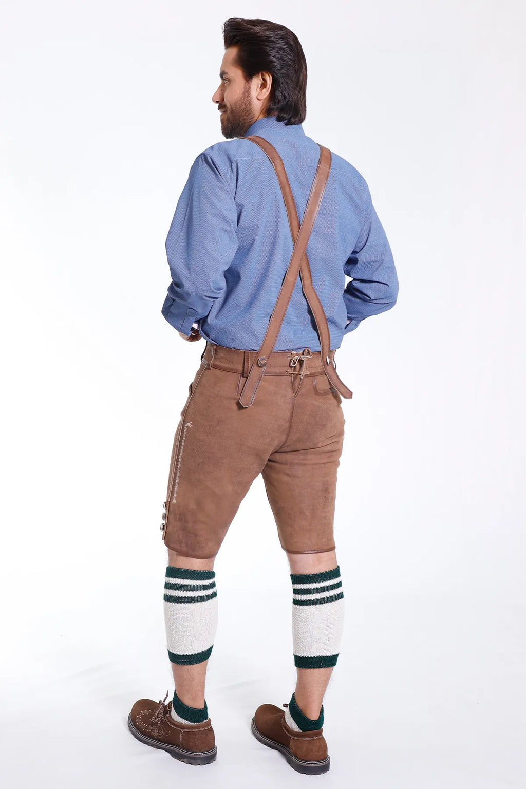 Trachten Men’s Lederhosen Coal Brown