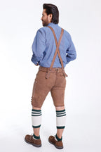 Trachten Men’s Lederhosen Coal Brown