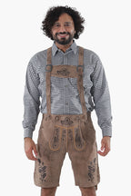 Trachten Shorts Lederhosen Vintage Brown