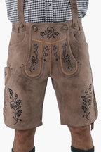 Trachten Shorts Lederhosen Vintage Brown