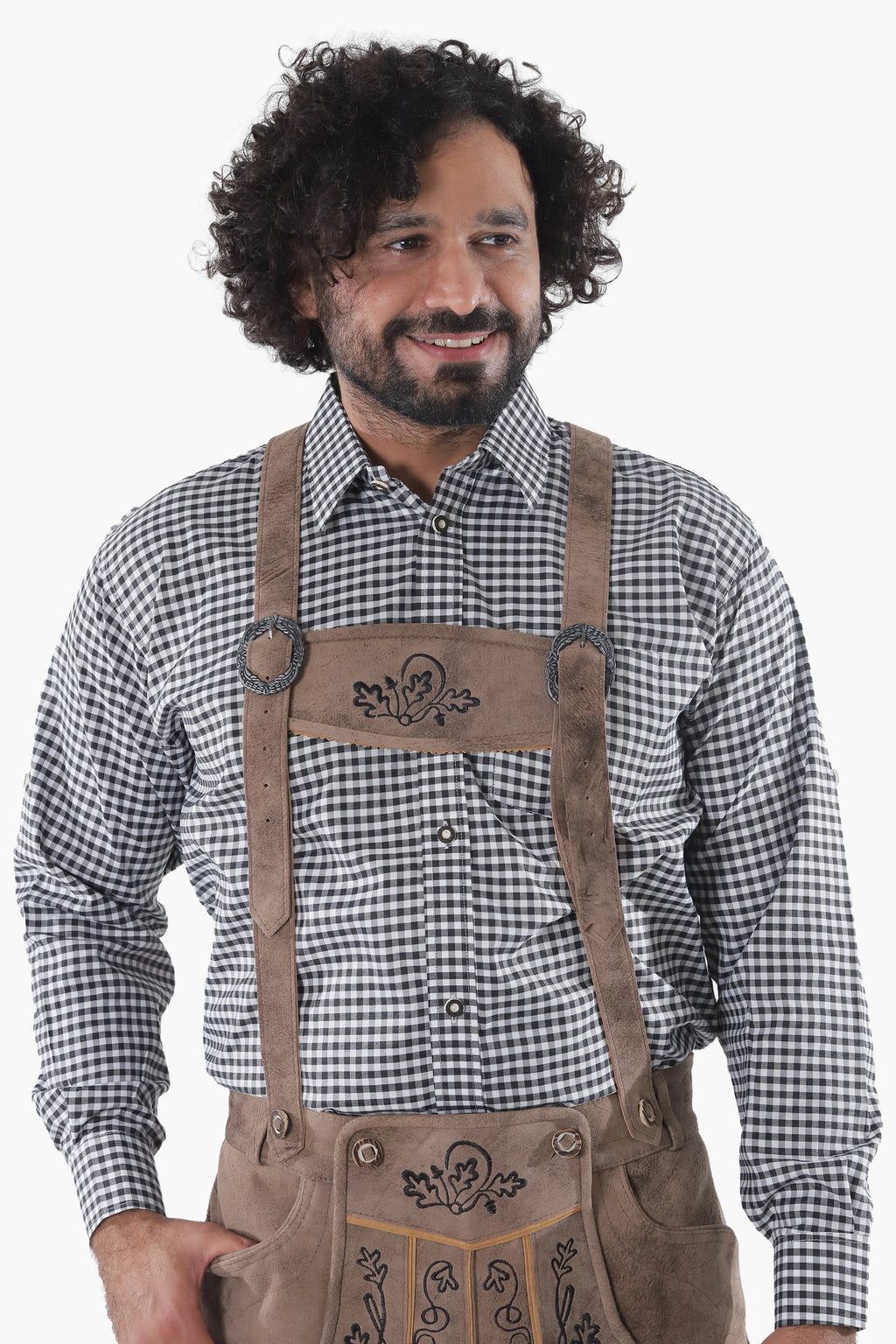Trachten Shorts Lederhosen Vintage Brown