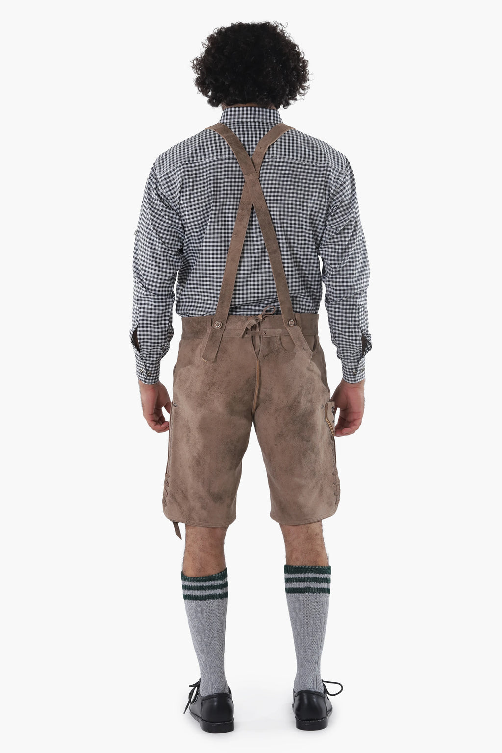 Trachten Shorts Lederhosen Vintage Brown
