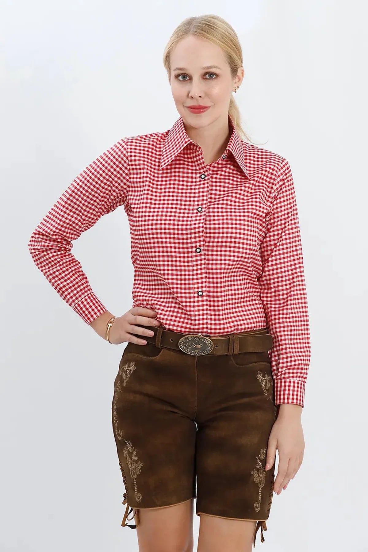 Lederhosen Women Shirt for Oktoberfest