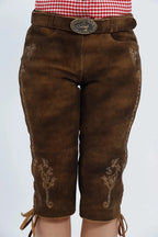 Delicate Embroidered Women Long Lederhosen