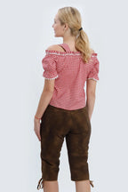 Delicate Embroidered Women Long Lederhosen
