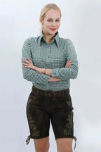 Bavarian Beauty - Female Lederhosen with Majestic Deer Design