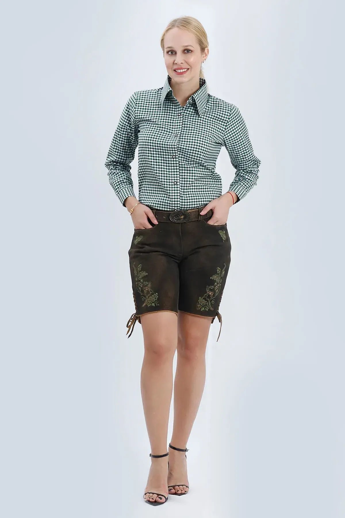 Brown Women Lederhosen for Oktoberfest