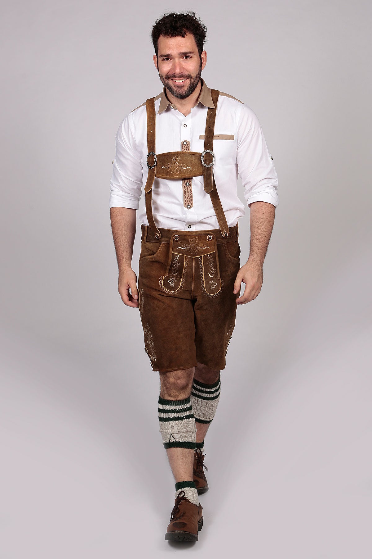 M-LED-11 - Brown Lederehosen