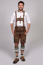 Trachten Short Lederhosen Dark Wild Brown