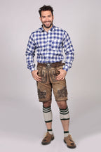 Dapper Celebratory Mens Lederhosen Attire Oktoberfest Outfit Sets