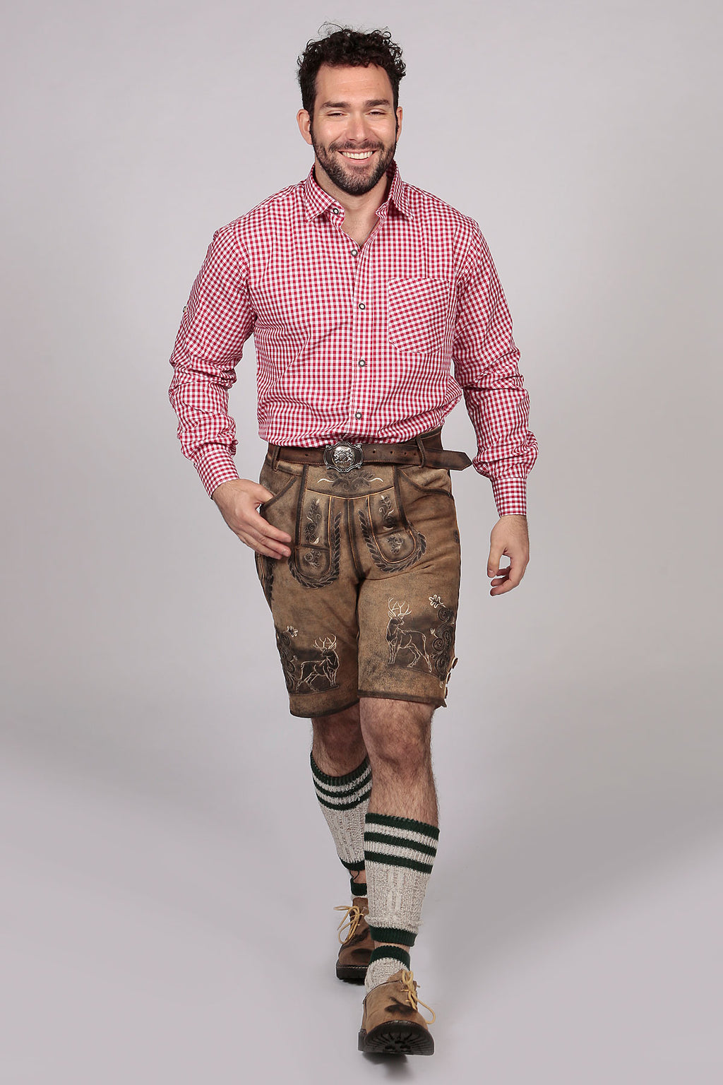 M-SRT-06-1 - Red Ledeerhosen Shirt