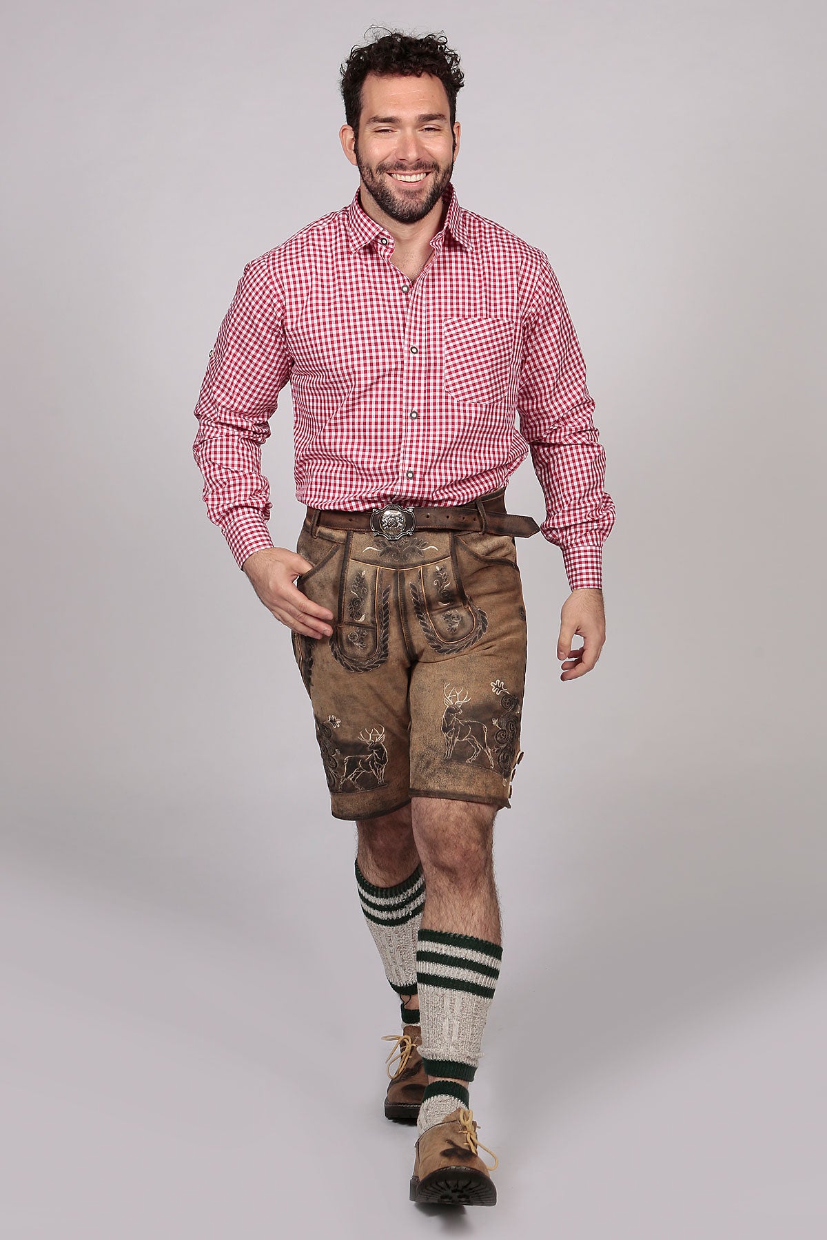 M-SRT-06-1 - Red Ledeerhosen Shirt