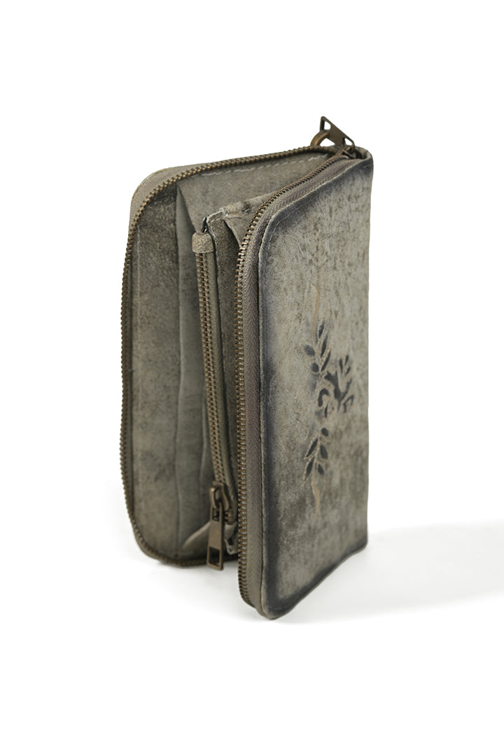 Embroidered Oktoberfest Clutch Shaded Gray
