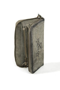 Embroidered Oktoberfest Clutch Shaded Gray