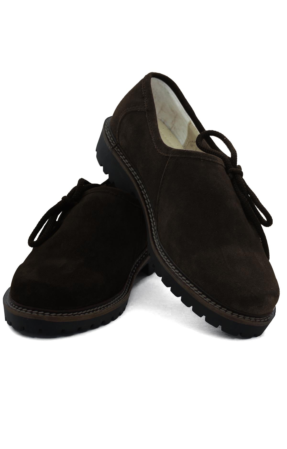 Lederhosen Shoes Mens Dark Chocolate Brown