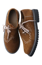Classic Walnut Brown Lederhosen Attire Set