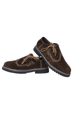 Genuine Bavarian Lederhosen for Men Hazelnut Brown Set