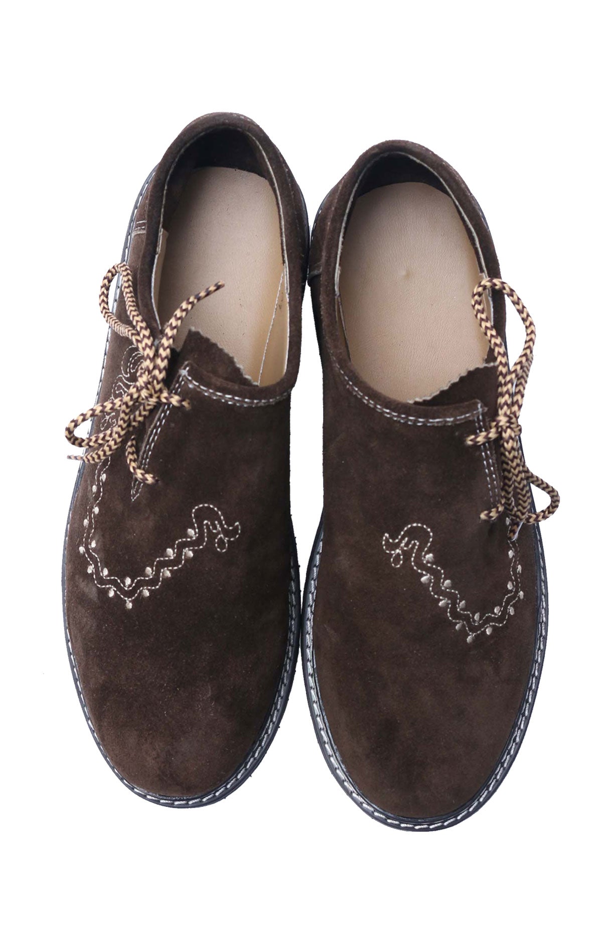 Genuine Bavarian Lederhosen for Men Hazelnut Brown Set